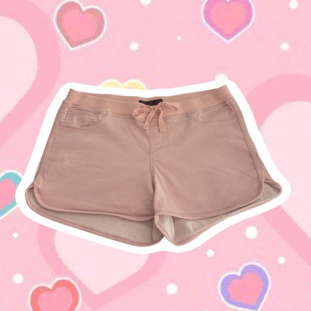 Pink stretchy shorts